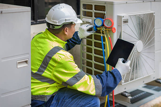Professional Hvac technician working in Poland, OH